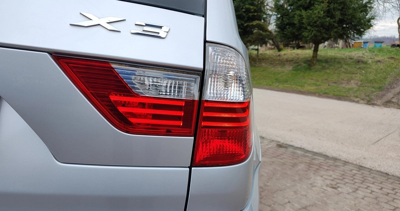 BMW X3 cena 37900 przebieg: 206000, rok produkcji 2009 z Piwniczna-Zdrój małe 326